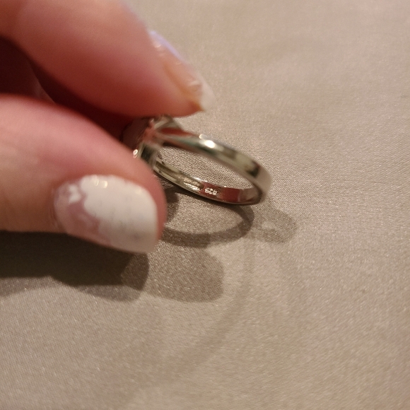 Mother of pearl sterling silver star ring - Picture 6 of 7